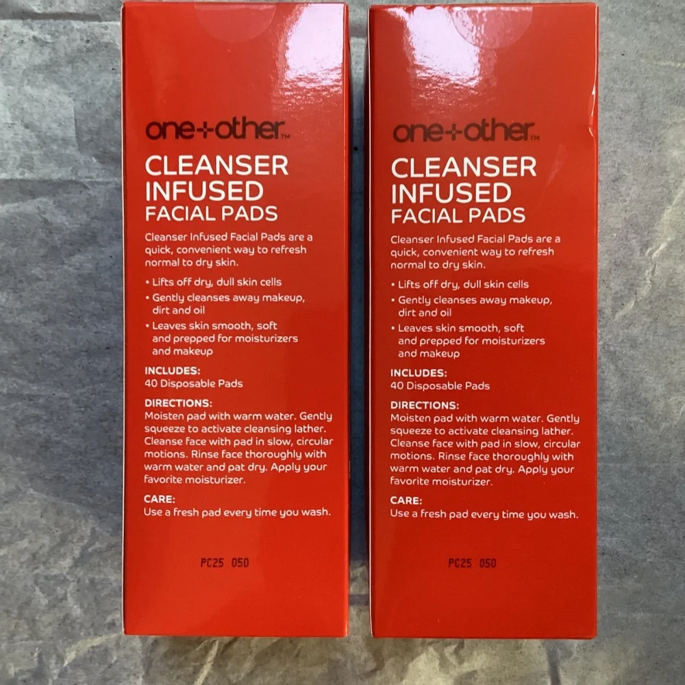 One+Other Cleanser Infused Facial Pads Bundle 40 disposable pads/box